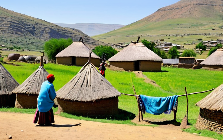 레소토에서 독립 여행하는 법 - Sani Pass Adventure**

"A sturdy 4x4 vehicle navigating the winding Sani Pass road, with dramatic mo...