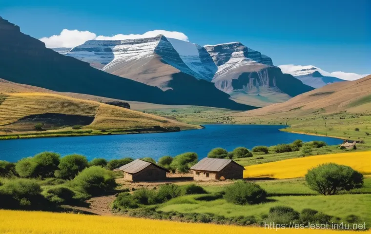 레소토에서의 모험 여행 옵션 - Here are three detailed image generation prompts in English, based on the provided content about Les...