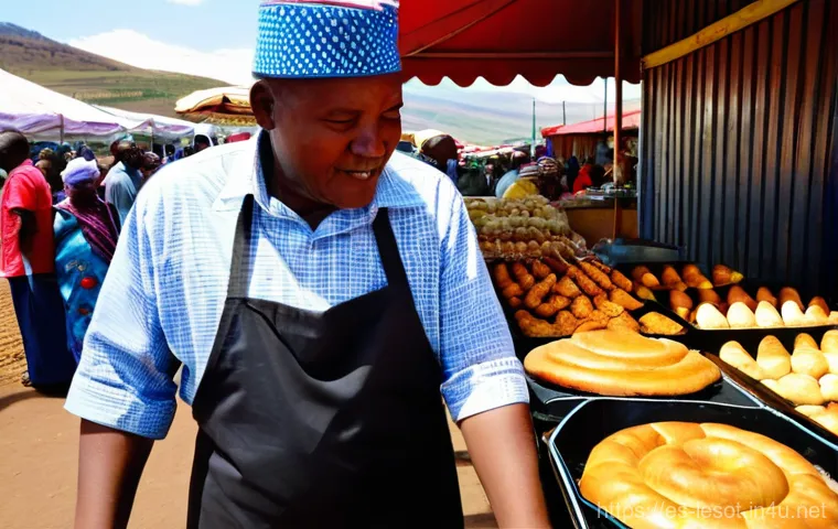 레소토에서 가장 맛있는 음식점 - **A Basotho Family Meal with Pap and Stew**
    A heartwarming, authentic scene inside a traditional...